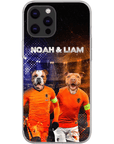 Funda personalizada para teléfono con 2 mascotas 'Holland Doggos'
