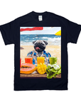 Camiseta personalizada para mascotas 'El perro de la playa'