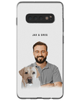 Funda moderna personalizada para teléfono para mascotas y humanos