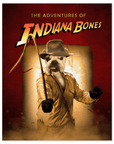 Póster personalizado para mascotas 'The Indiana Bones'