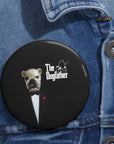 El pin personalizado de Dogfather(s) (1 - 4 mascotas)