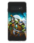 Funda personalizada para teléfono con 2 mascotas 'Teenage Mutant Ninja Doggos'