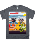 Camiseta personalizada para 2 mascotas 'The Beach Dogs'