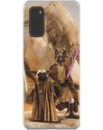 Funda personalizada para teléfono con 2 mascotas 'Yodogg & Jedi-Doggo'