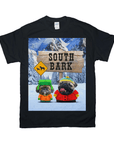 Camiseta personalizada para 2 mascotas 'South Bark'