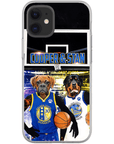 Funda personalizada para teléfono con 2 mascotas 'Golden State Doggos'