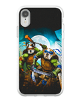 Funda personalizada para teléfono con 2 mascotas 'Teenage Mutant Ninja Doggos'