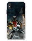 Funda personalizada para teléfono con 2 mascotas 'Bat Dog & Robpaw'