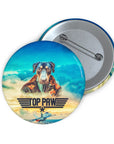 Pin personalizado de pata superior (1 - 2 mascotas)