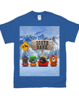 Camiseta personalizada para 4 mascotas 'South Bark'
