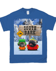 Camiseta personalizada para 2 mascotas 'South Bark'