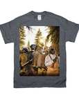 Camiseta personalizada con 4 mascotas 'Los Cazadores'