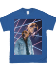 1980s Lazer Portrait Personalized T-Shirt for Pets and Humans Custom Portrait Tee