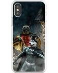 Funda personalizada para teléfono con 2 mascotas 'Bat Dog & Robpaw'