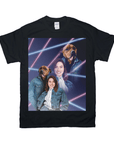 1980s Lazer Portrait Personalized T-Shirt for Pets and Humans Custom Portrait Tee