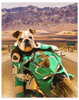 Póster Mascota personalizada 'Kawadawgi Rider'