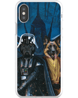 Funda personalizada para teléfono con 2 mascotas 'Darth Woofer & Jedi-Doggo'