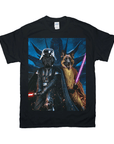 Camiseta personalizada para 2 mascotas 'Darth Woofer & Jedi-Doggo'