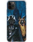 Funda personalizada para teléfono con 2 mascotas 'Darth Woofer & Jedi-Doggo'
