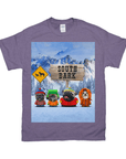 Camiseta personalizada para 4 mascotas 'South Bark'