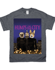 Camiseta personalizada para 2 mascotas 'Humps in the City'
