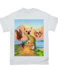 Camiseta personalizada con 3 mascotas 'The Rainbow Bridge 3 Pet'