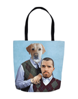 Bolsa de tela personalizada para 2 mascotas 'Step Doggo & Human'