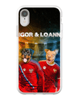 Funda personalizada para teléfono con 2 mascotas 'Russia Doggos'