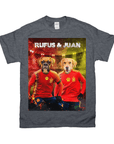 Camiseta Personalizada 2 Mascotas 'Spain Doggos Soccer'