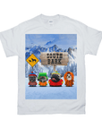 Camiseta personalizada para 4 mascotas 'South Bark'