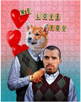 Puzzle personalizado 'Step Doggo & Human Valentines Edition'