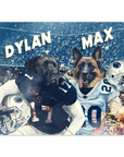 Póster Personalizado para 2 mascotas 'Penn State Doggos'