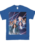 1980s Lazer Portrait Personalized T-Shirt for Pets and Humans Custom Portrait Tee
