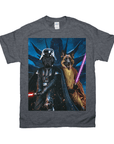 Camiseta personalizada para 2 mascotas 'Darth Woofer & Jedi-Doggo'