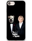 Funda personalizada para teléfono humano o mascota 'The Dogfather & Dogmother'