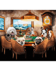 Póster personalizado con 7 mascotas 'The Poker Players'