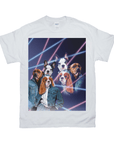 1980s Lazer Portrait Personalized T-Shirt for Pets and Humans Custom Portrait Tee
