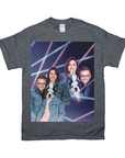 1980s Lazer Portrait Personalized T-Shirt for Pets and Humans Custom Portrait Tee