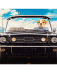 Póster personalizado para mascotas 'The Classic Woofstang'