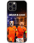 Funda personalizada para teléfono con 2 mascotas 'Holland Doggos'