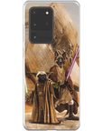 Funda personalizada para teléfono con 2 mascotas 'Yodogg & Jedi-Doggo'