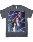 1980s Lazer Portrait Personalized T-Shirt for Pets and Humans Custom Portrait Tee