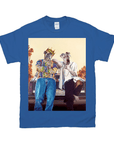 Camiseta personalizada para 2 mascotas '2Paw and Notorious DOG California Edition'