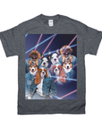 1980s Lazer Portrait Personalized T-Shirt for Pets and Humans Custom Portrait Tee