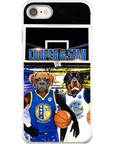 Funda personalizada para teléfono con 2 mascotas 'Golden State Doggos'