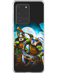 Funda personalizada para teléfono con 2 mascotas 'Teenage Mutant Ninja Doggos'