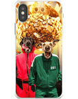 Funda personalizada para teléfono con 2 mascotas 'Squid Paws'