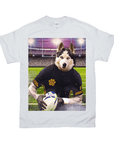 Camiseta personalizada para mascotas 'El jugador de rugby'