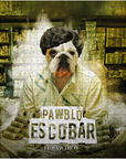 Puzzle de mascota personalizado 'Pawblo Escobar'