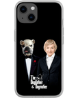 Funda personalizada para teléfono humano o mascota 'The Dogfather & Dogmother'